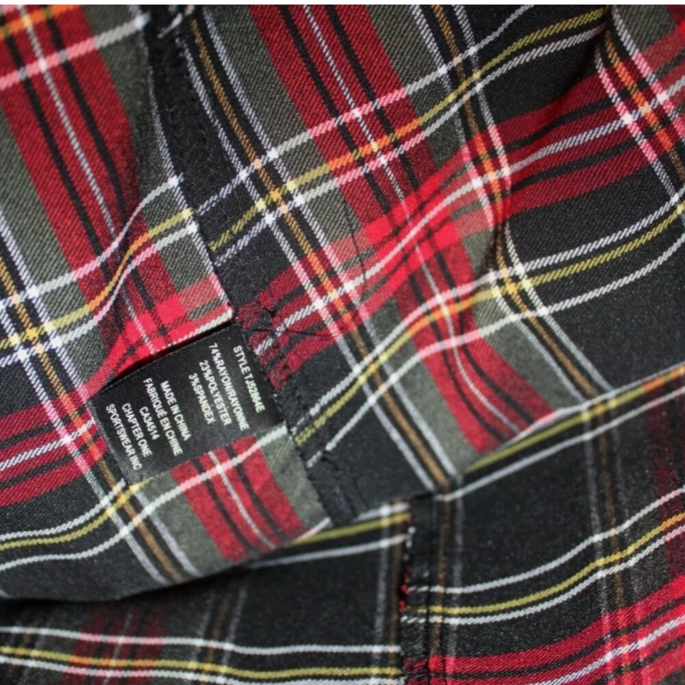 Jones New York Black Red Tartan Plaid Pull-On Slim Leg Pants Plus Sz 1X NWT - Picture 4 of 6